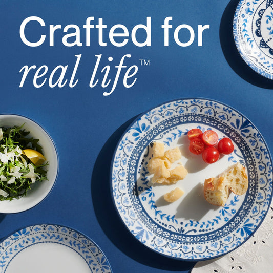 Corelle® Portofino Dinnerware Set – Service for 8 + Soup Bowls