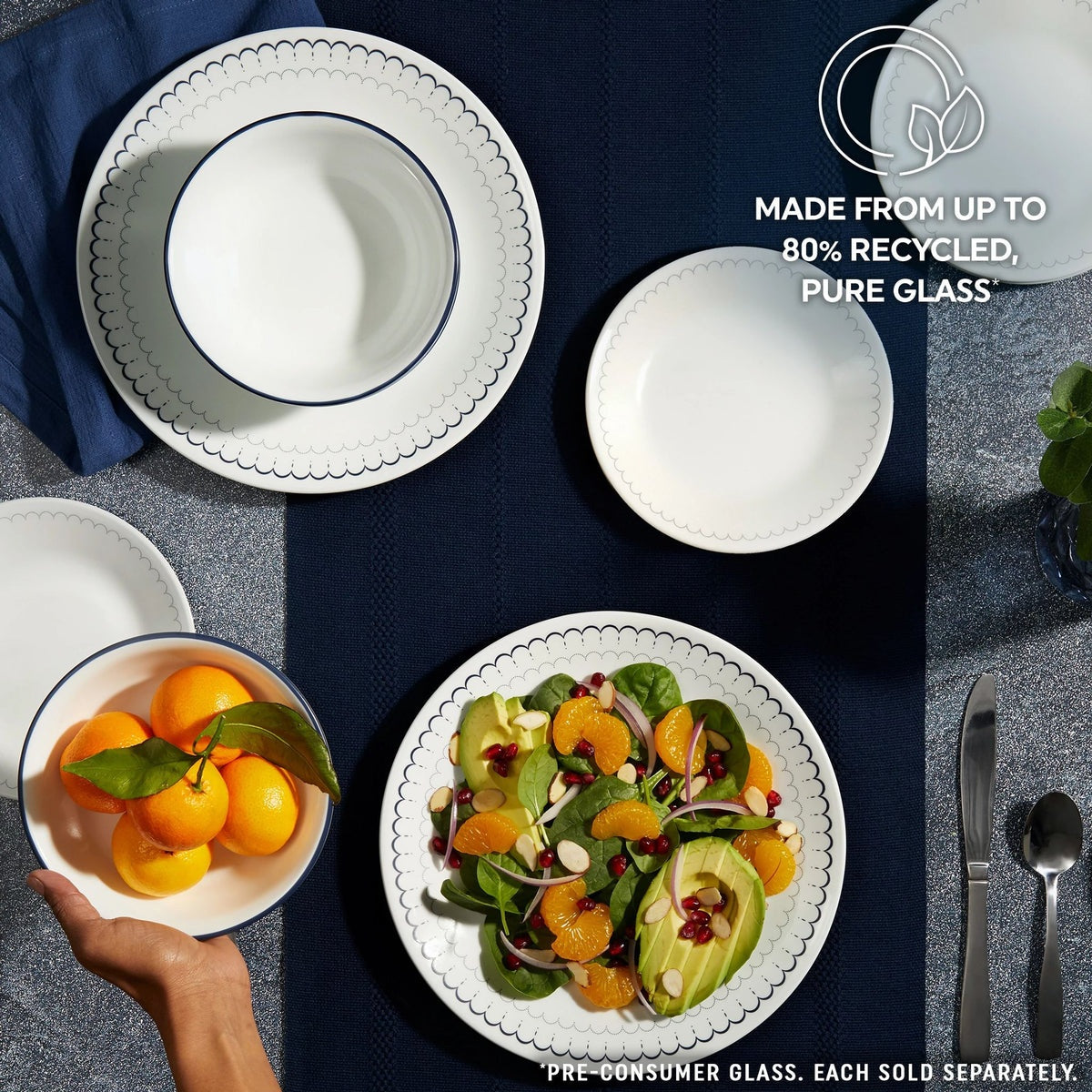 Corelle® Caspian Lace 10.25" Dinner Plate