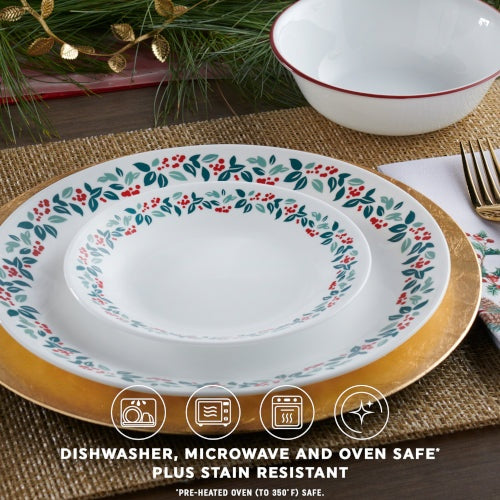Corelle® Winter Berries 18-piece Dinnerware Set, Service for 6
