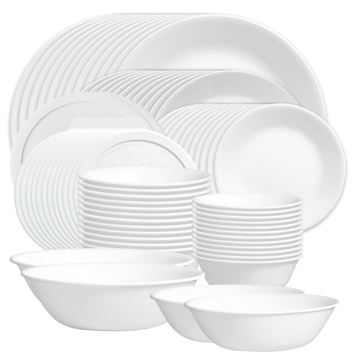 Corelle® Winter Frost White 78-piece Dinnerware Set, Service for 12