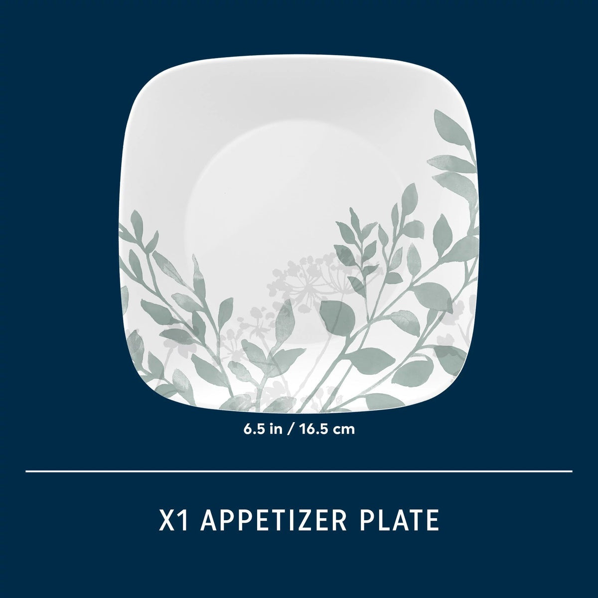 Corelle® Square Amalie 6.5" Appetizer Plate