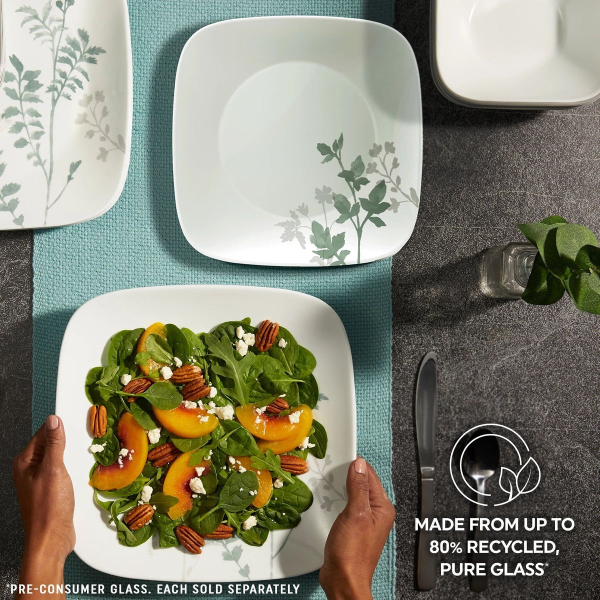 Corelle® Square Amalie 9" Salad Plate