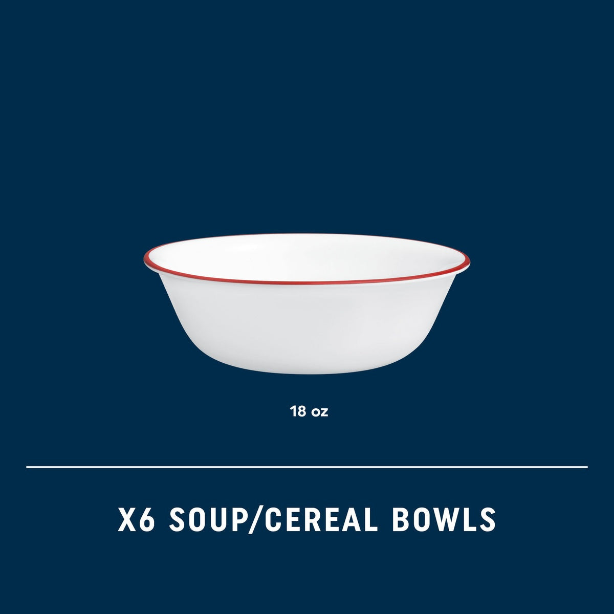 Corelle® Splendor Round 18-ounce Bowl, 6-pack