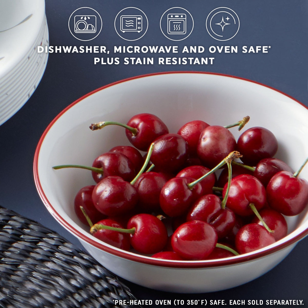 Corelle® Splendor Round 18-ounce Bowl, 6-pack