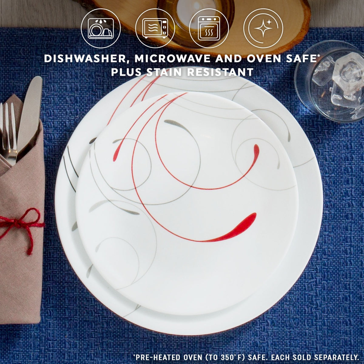 Corelle® Round Splendor 8.5" Salad Plate, 6-pack