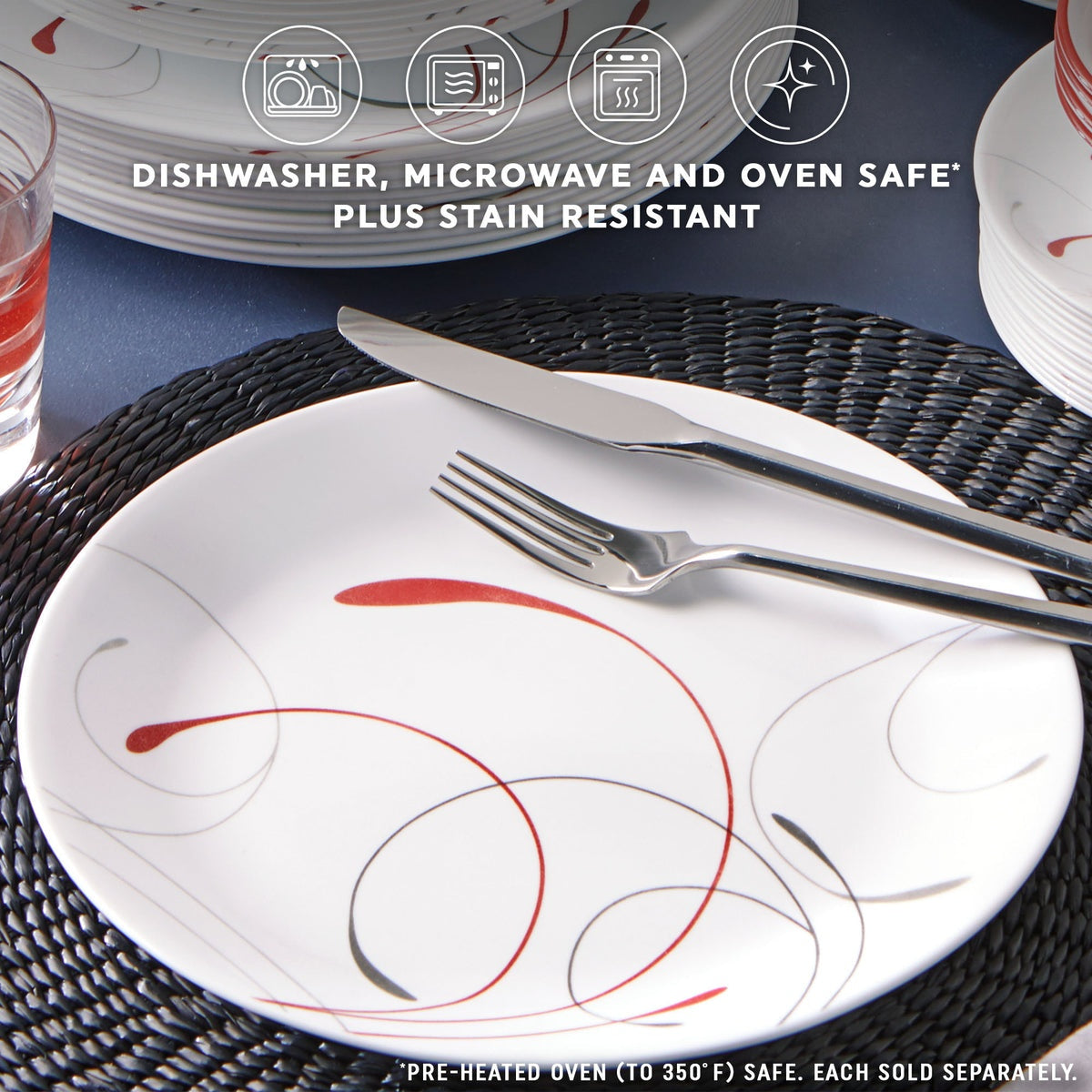 Corelle® Round Splendor 10.5" Dinner Plate, 6-pack