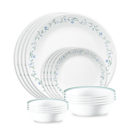 Corelle® Country Cottage 16-piece Mugless Dinnerware Set, Service for 4