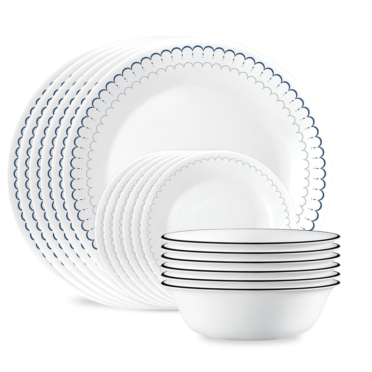 Corelle® Caspian Lace 18-piece Dinnerware Set, Service for 6