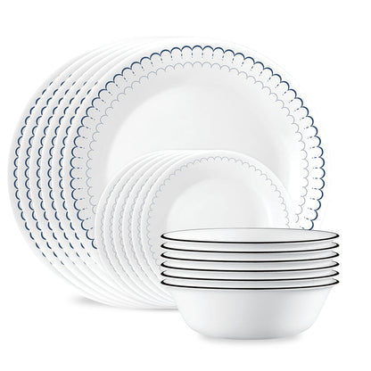 Corelle® Caspian Lace 18-piece Dinnerware Set, Service for 6