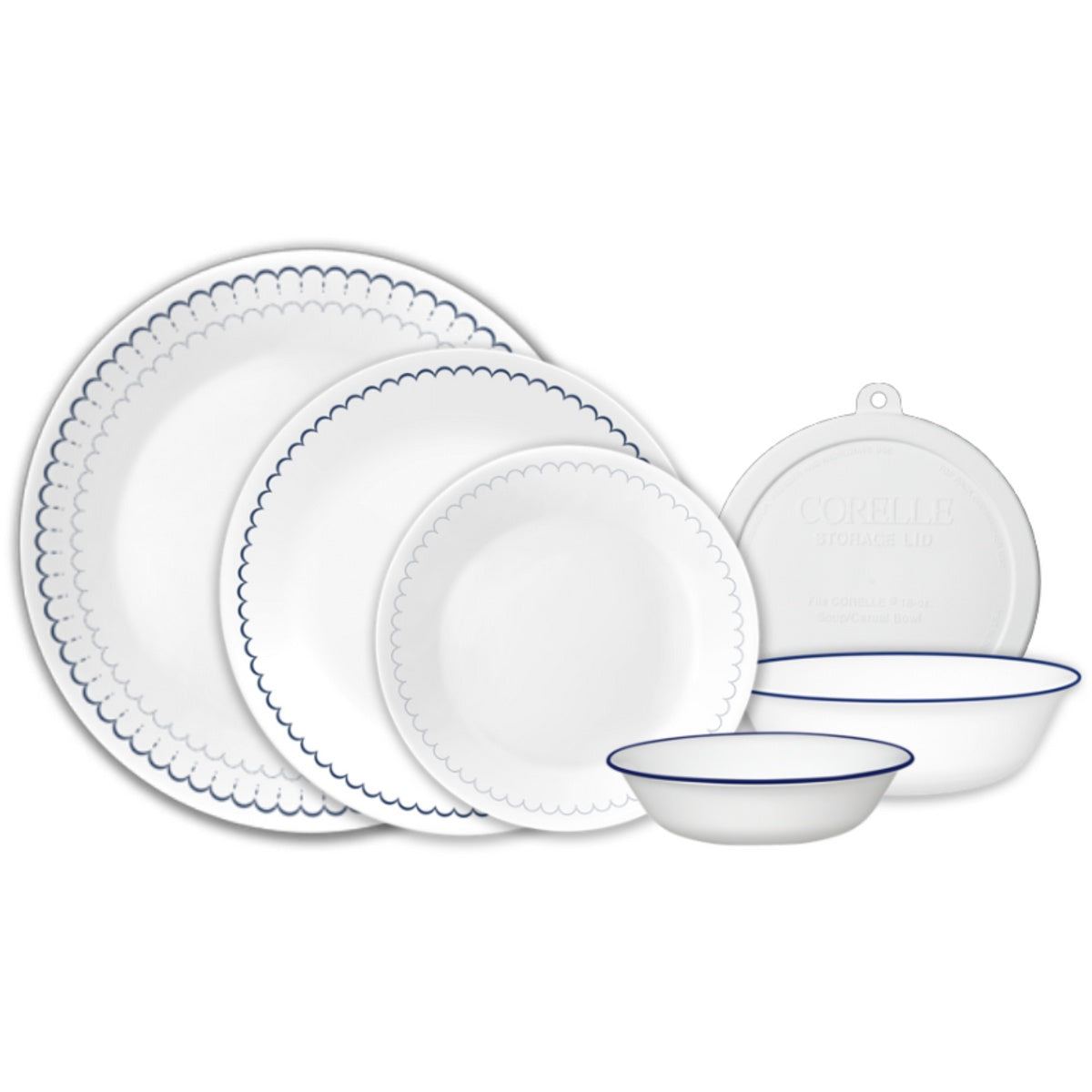 Corelle® Caspian Lace 66-piece Dinnerware Set, Service for 12