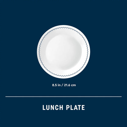 Corelle® Caspian Lace 8.5" Lunch Plate, 6 pack