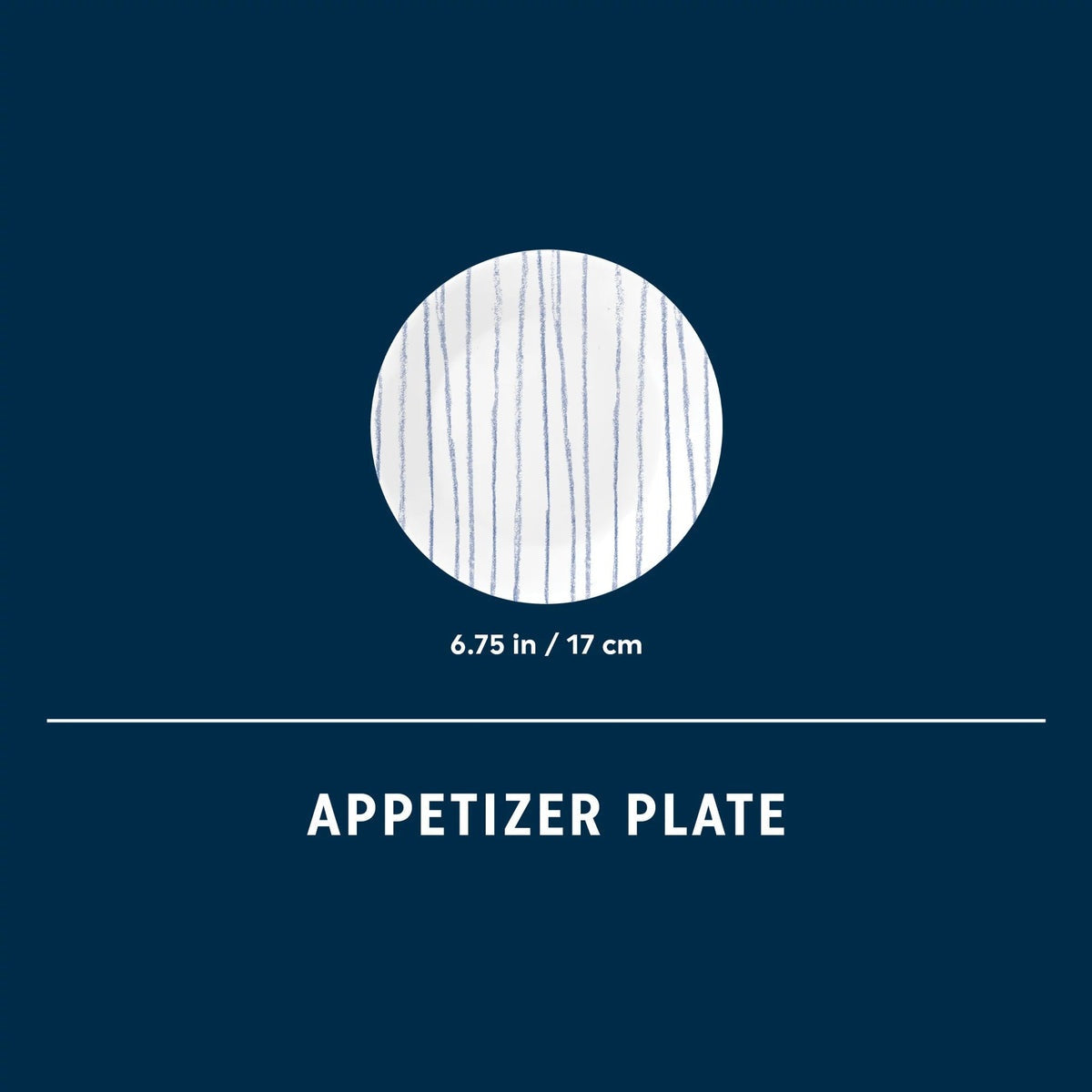 Corelle® Botanical Stripes 6.75" Appetizer Plate