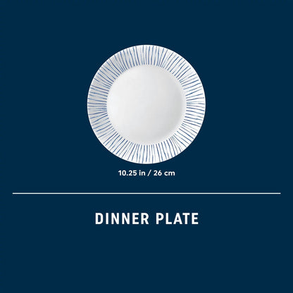 Corelle® Botanical Stripes 10.25" Dinner Plate