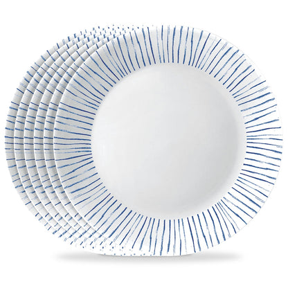 Corelle® Botanical Stripes 10.25" Dinner Plate, 6 pack