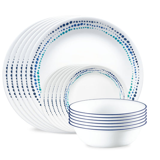Corelle® Ocean Blues 18-piece Dinnerware Set, Service for 6