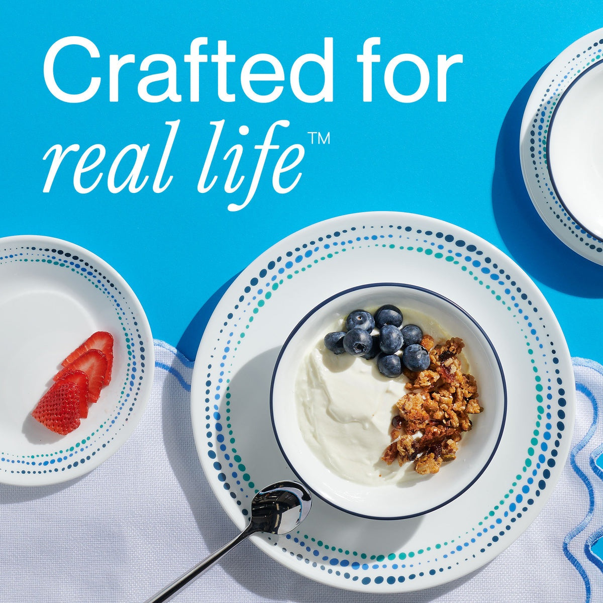 Corelle® Ocean Blues 18-piece Dinnerware Set, Service for 6