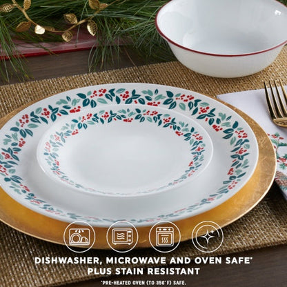 Corelle® Winter Berries 18-piece Dinnerware Set, Service for 6