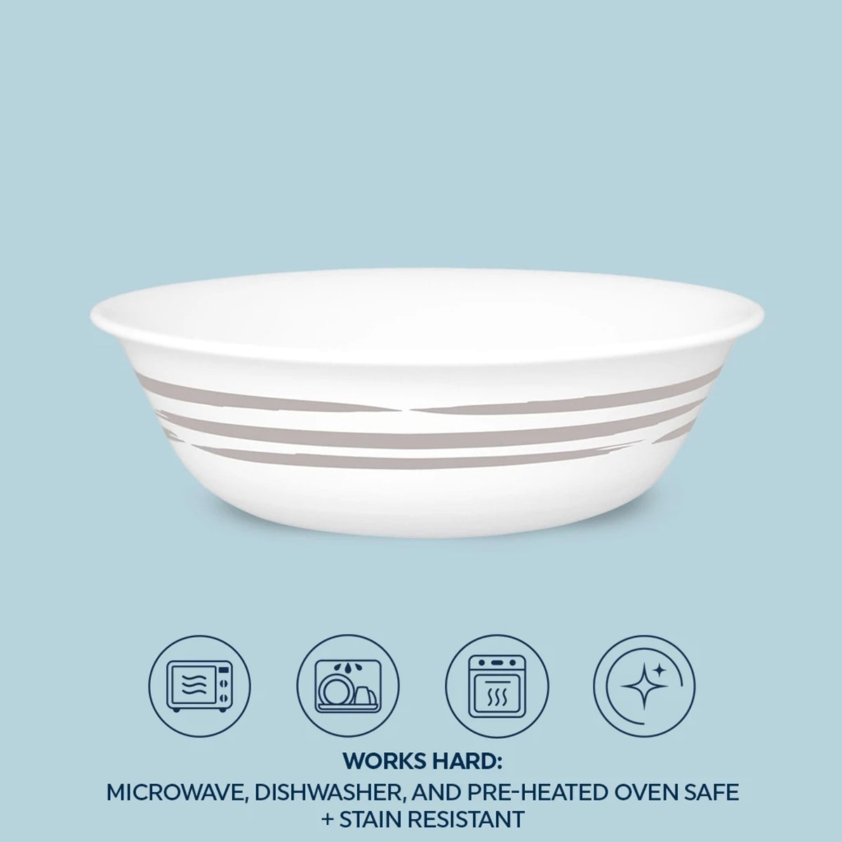 Corelle® Brushed Silver 18-ounce Cereal Bowl