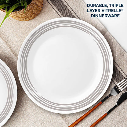 Corelle® Brushed Silver 8.5" Salad Plate