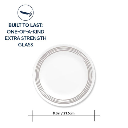 Corelle® Brushed Silver 8.5" Salad Plate