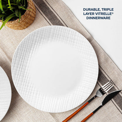 Corelle® Linen Weave 12-piece Dinnerware Set, Service for 4