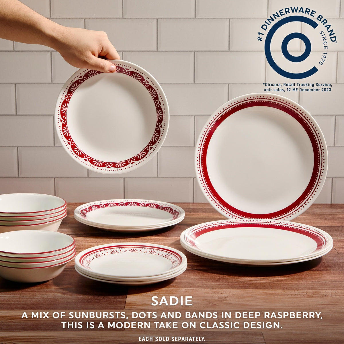 Corelle® Sadie 6.75" Appetizer Plate