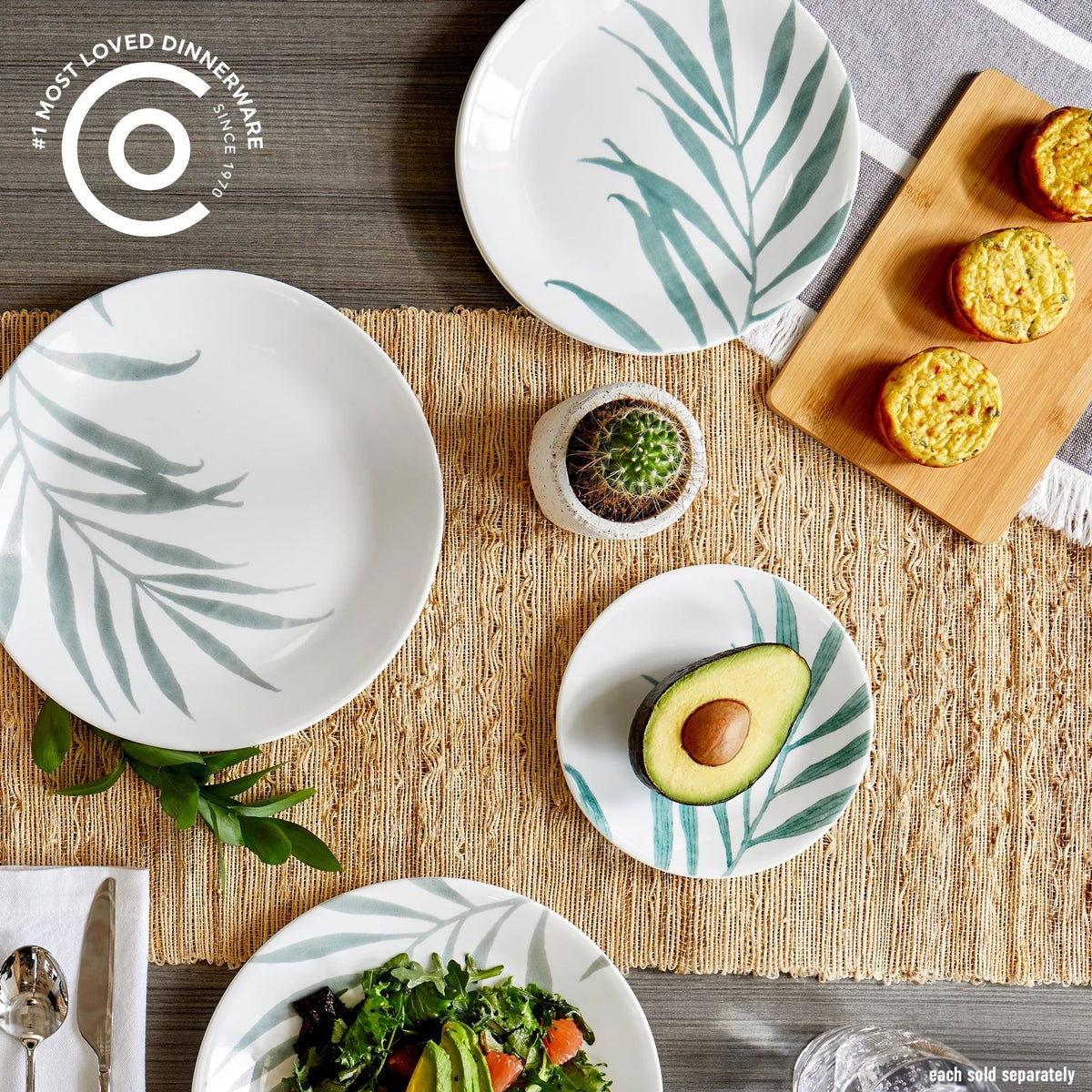 Corelle® Solar Print 10.25" Dinner Plate, EXCLUSIVE