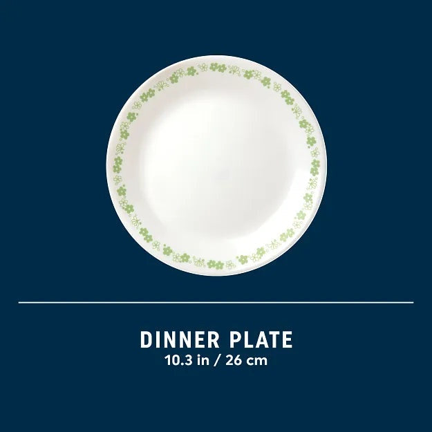 Corelle® Spring Blossom Green 10.25" Dinner Plate