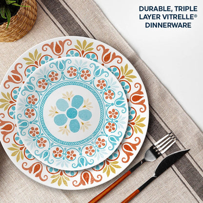 Corelle® Global Collection Terracotta Dreams 18-piece Dinnerware Set, Service for 6
