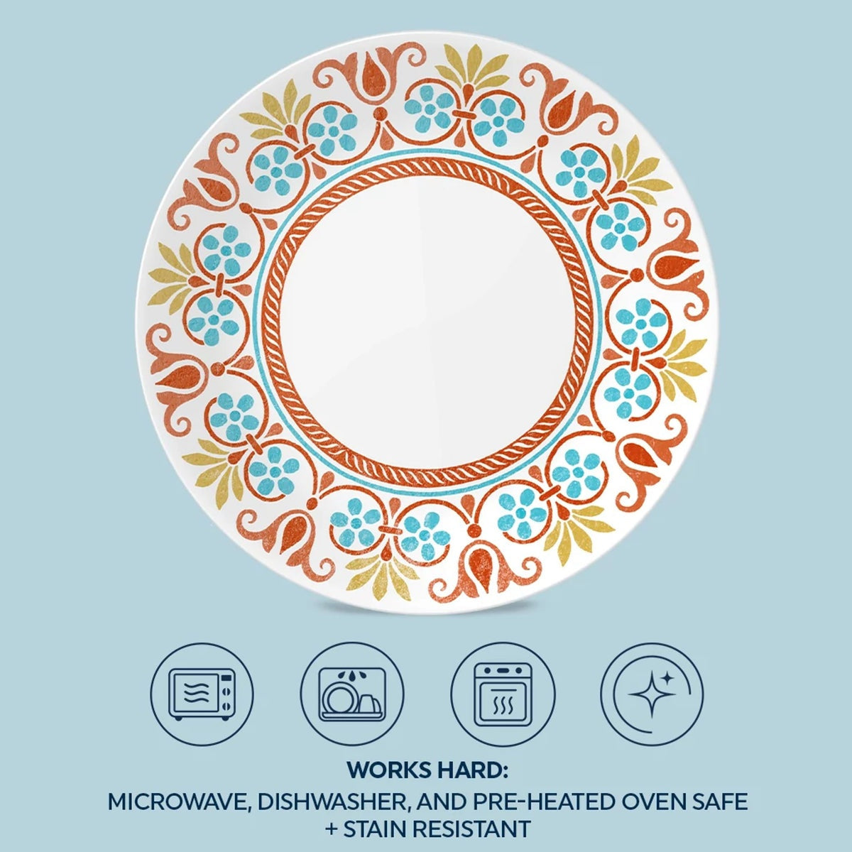 Corelle® Global Collection Terracotta Dreams 10.25" Dinner Plate