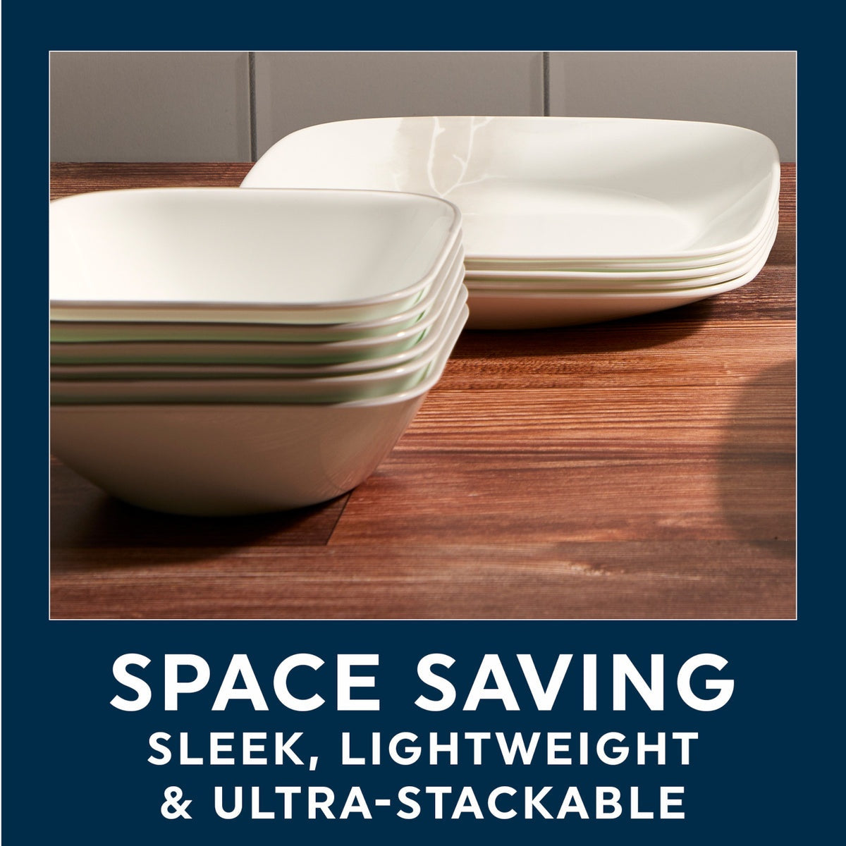 Corelle® Square Wandering Grove 10.5" Dinner Plate