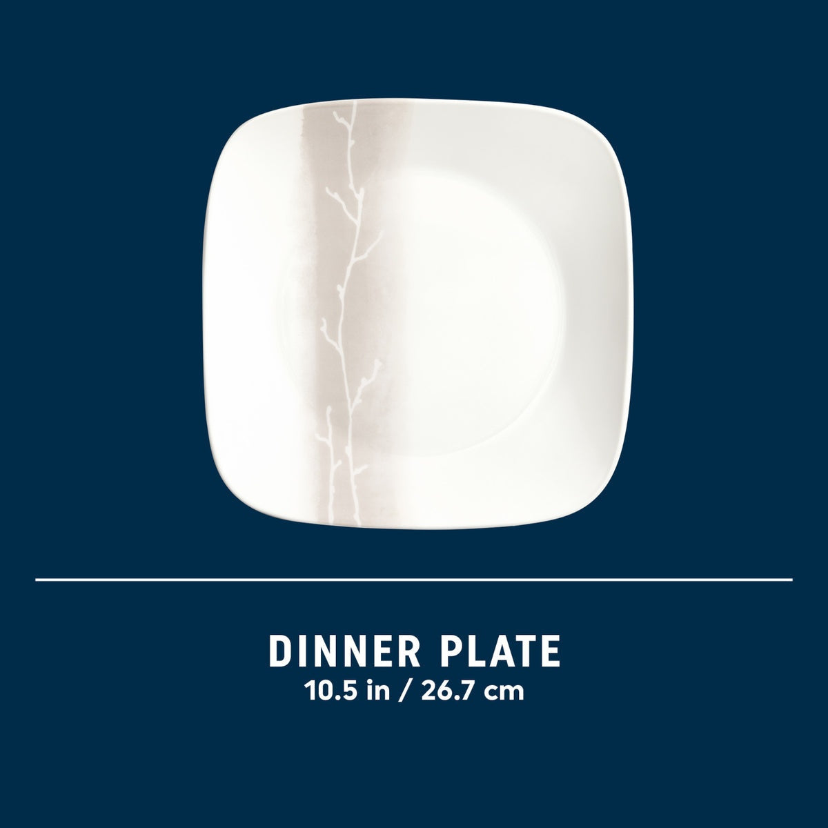 Corelle® Square Wandering Grove 10.5" Dinner Plate