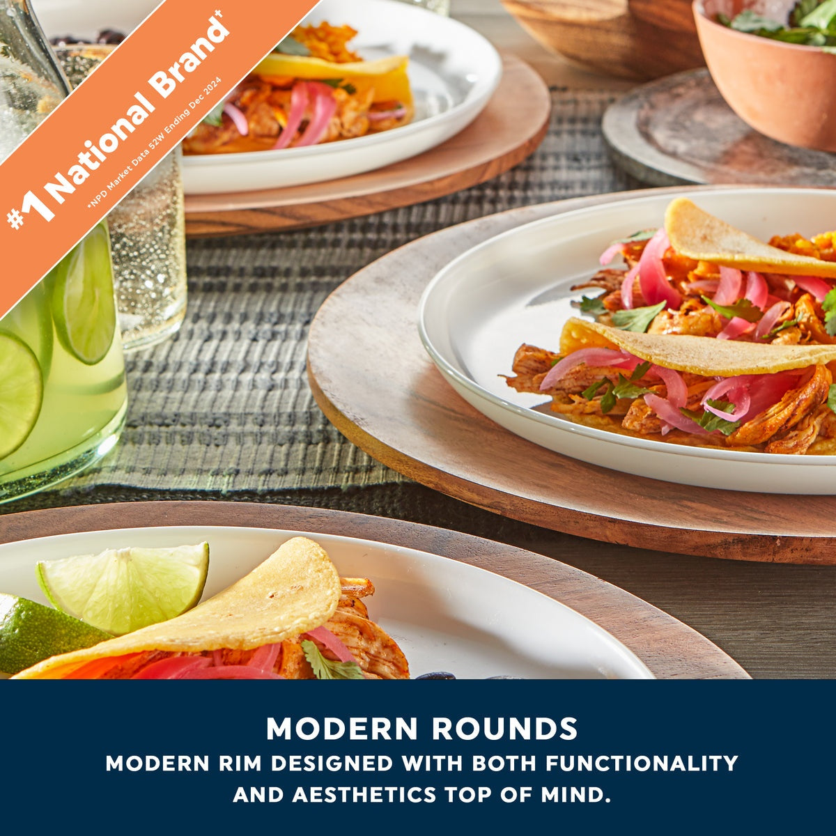 Corelle® Modern Rounds 12-piece Dinnerware Set, Service for 4