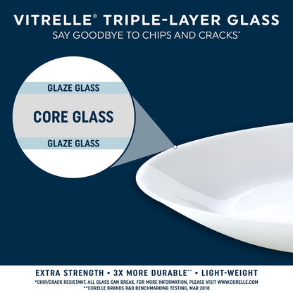 Corelle® Rolling Waves 18-piece Dinnerware Set, Service for 6