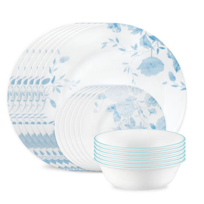 Corelle® Blue Bouquet 18-piece Dinnerware Set, Service for 6
