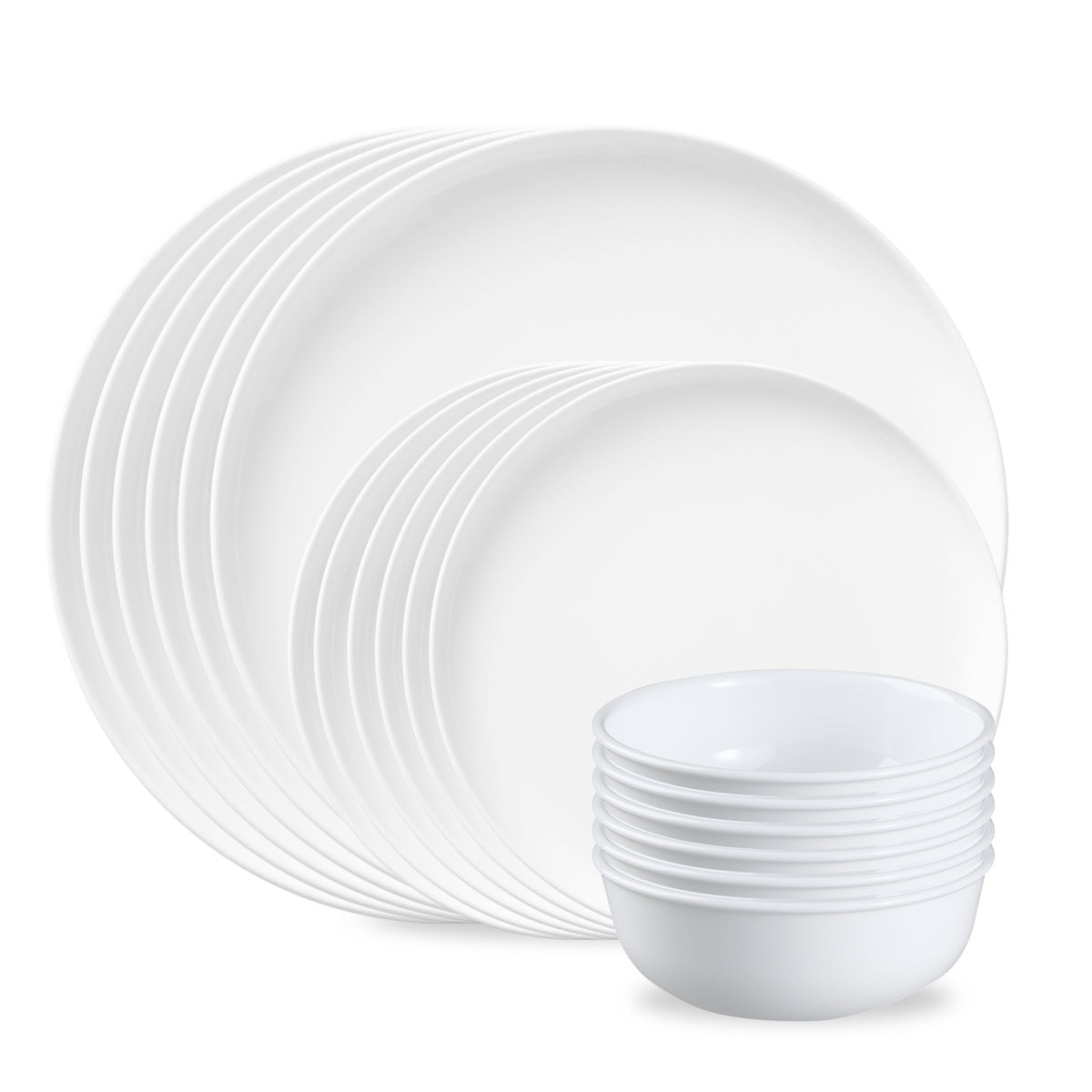 Corelle® Modern Rounds 18-piece Dinnerware Set, Service for 6