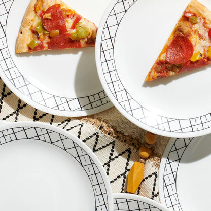 Corelle® Delicate Grid 8.5" Lunch Plate, 6-pack