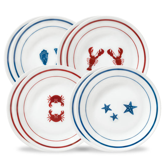 Corelle® Rockland Harbor 6.75" Appetizer Plate, 8-pack