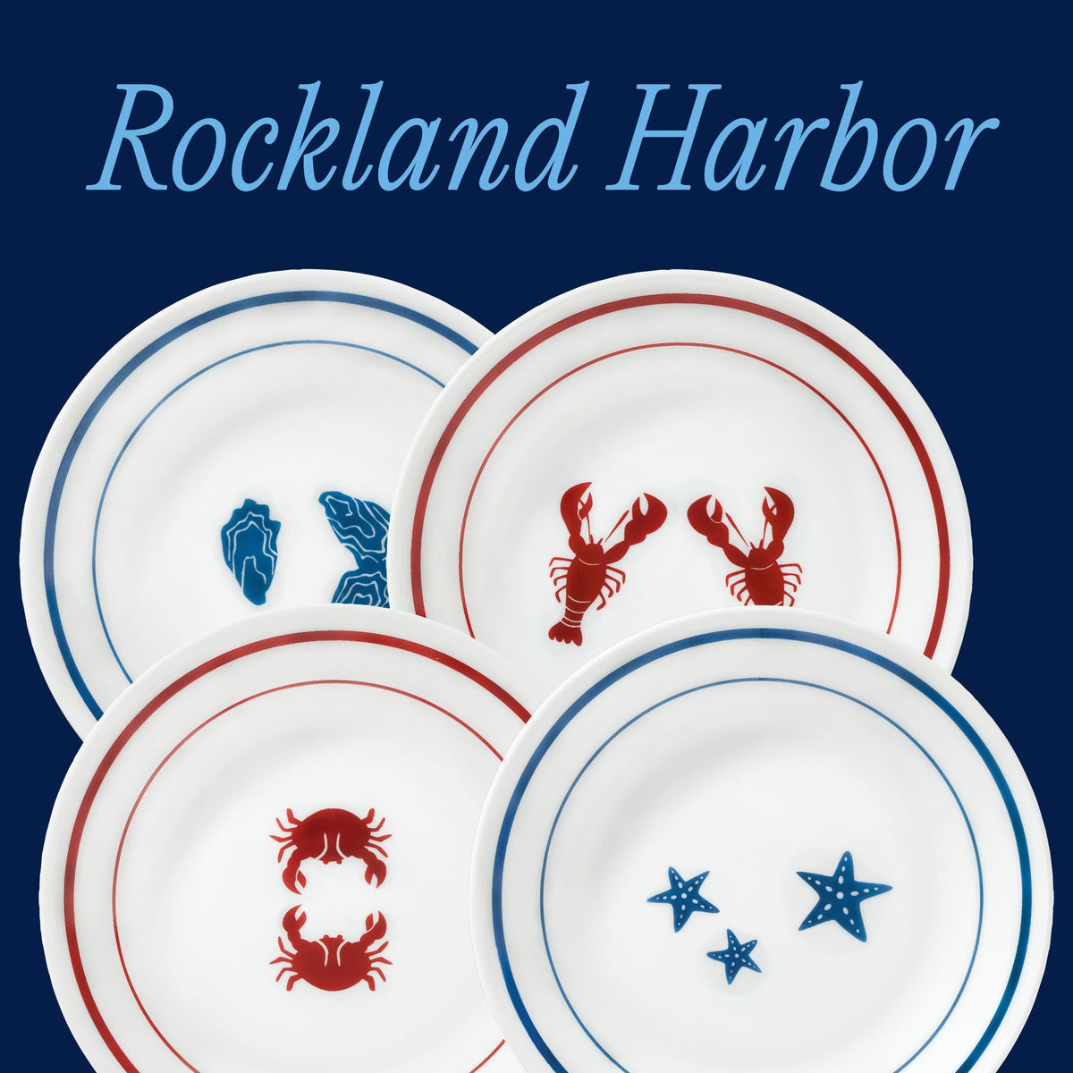 Corelle® Rockland Harbor 6.75" Appetizer Plate, 8-pack