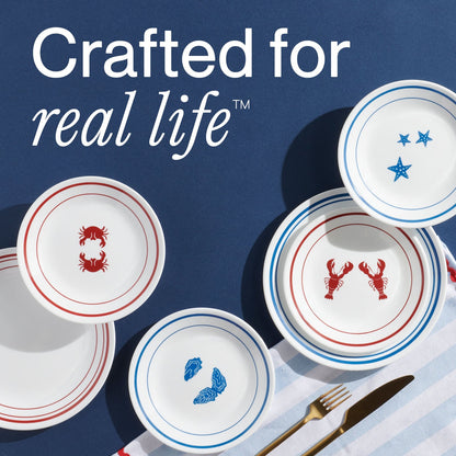 Corelle® Rockland Harbor 6.75" Appetizer Plate, 8-pack