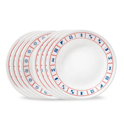 Corelle® Sailing Away 6.75" Appetizer Plate, 8-pack