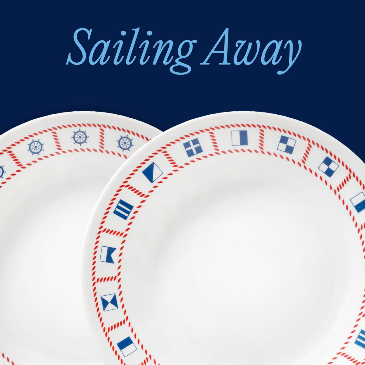 Corelle® Sailing Away 6.75" Appetizer Plate, 8-pack