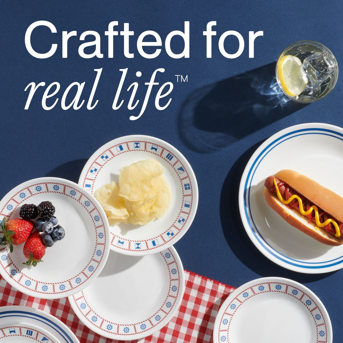 Corelle® Sailing Away 6.75" Appetizer Plate, 8-pack