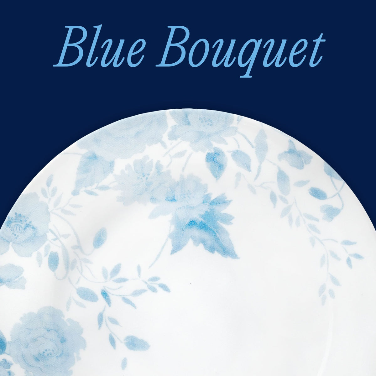 Corelle® Blue Bouquet 8.5" Lunch Plate, 6-pack