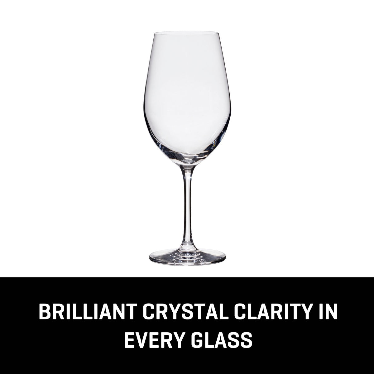 Lucaris Tokyo Temptation Cabernet Glasses (4-Pieces), 16-ounce, Dishwasher Safe, Lead-free Crystalline