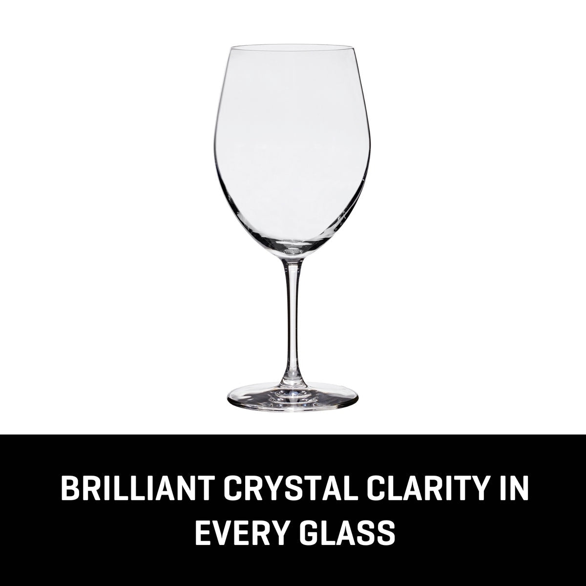 Lucaris Bangkok Bliss Cabernet Glasses (4-Pieces), 16-ounce, Dishwasher Safe, Lead-free Crystalline