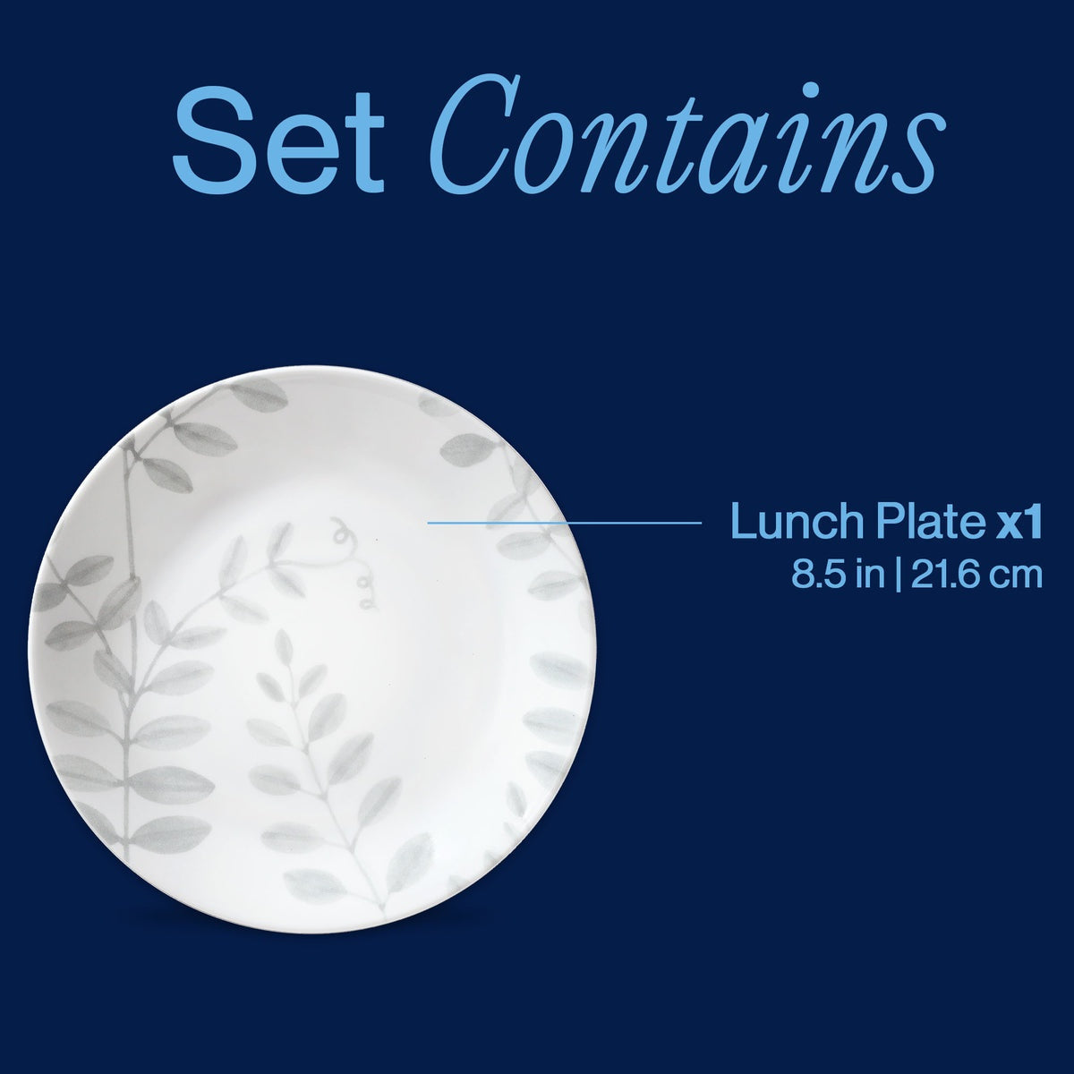 Corelle® Flowing Fern 8.5" Lunch Plate